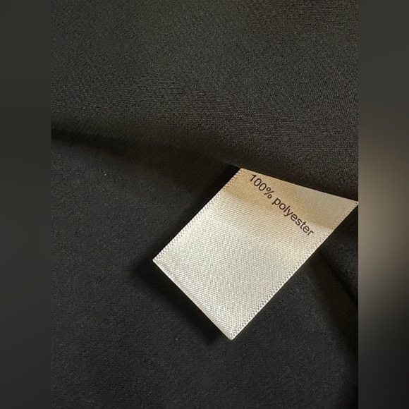 Maurice’s Double Layered Black W/gold Design Long Sleeve Sheer V-neck Blouse Med - Picture 6 of 10